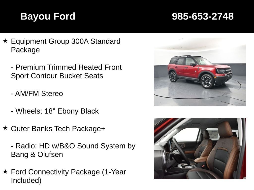 2026 Ford Bronco Sport Outer Banks 300A