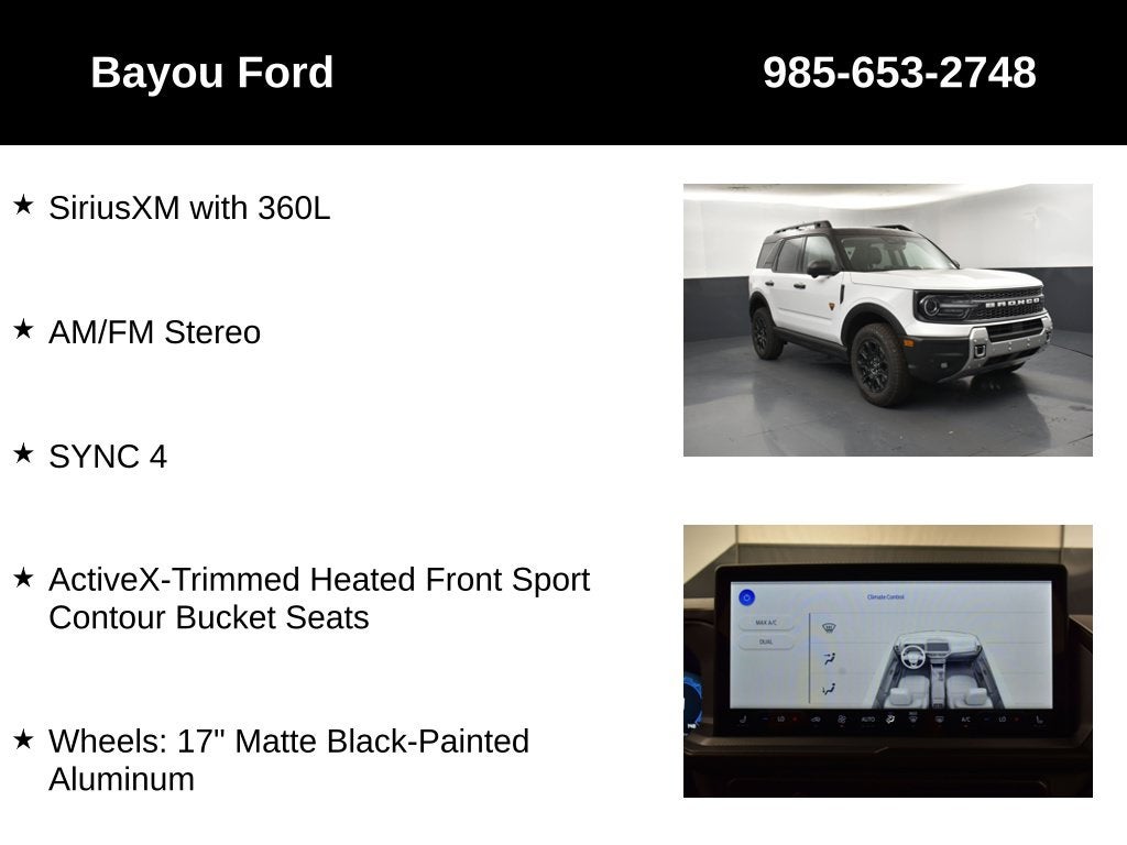 2026 Ford Bronco Sport Badlands 400A