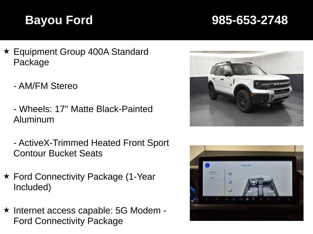 2026 Ford Bronco Sport Badlands 400A