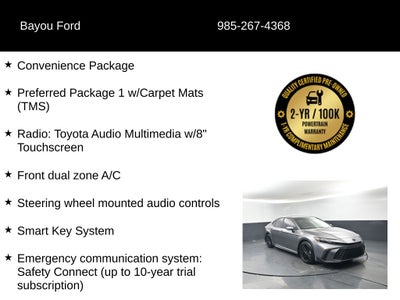 2025 Toyota Camry SE